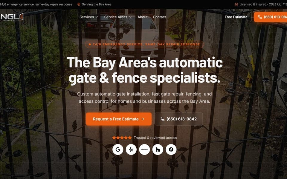 NGL Automatic Gates website